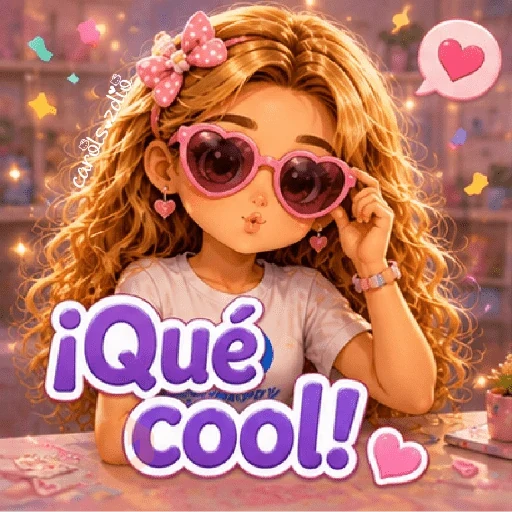 Niña Kawaii 💖✨Frases/texto sticker 12