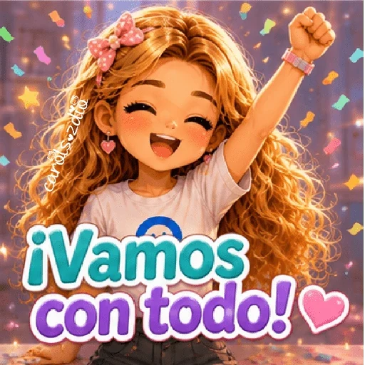 Niña Kawaii 💖✨Frases/texto sticker 18