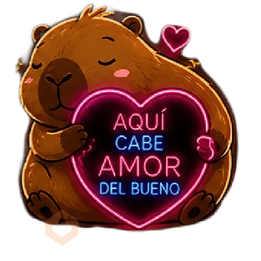Capibaras led de Amor y Caos♥️ sticker 12