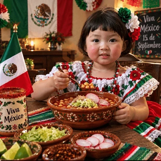 15 septiembre 🇲🇽 bebé coreana sticker 18
