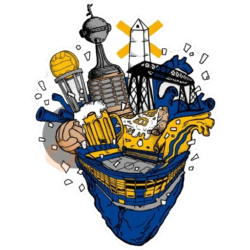 BOCA JUNIORS💙💛💙 sticker 16