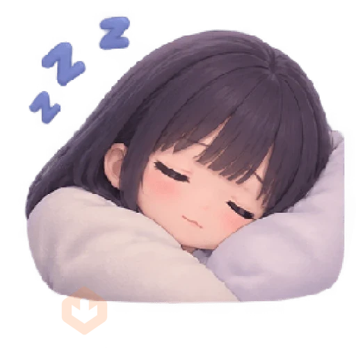 anime girl school sticker 12
