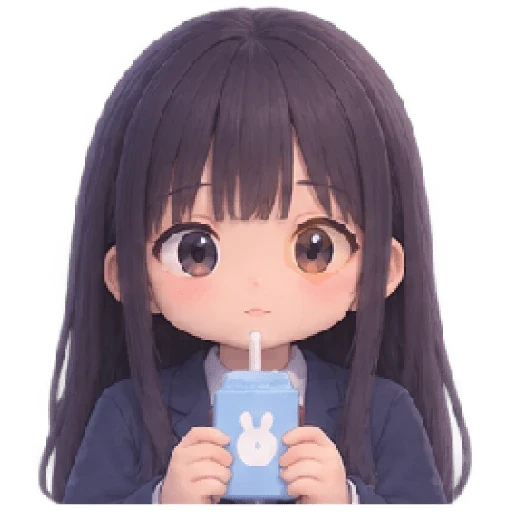 anime girl school sticker 14
