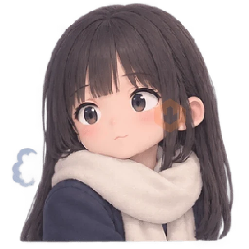 anime girl school 2 sticker 11