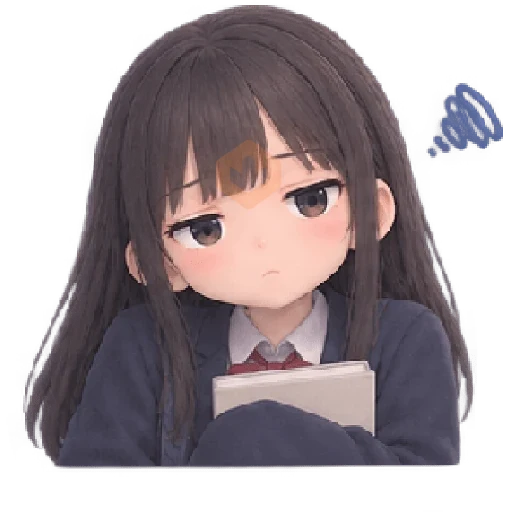 anime girl school 2 sticker 13