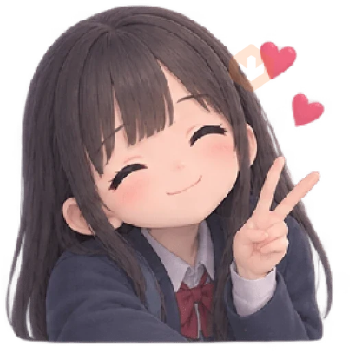 anime girl school 2 sticker 15