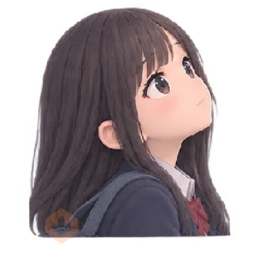 anime girl school 2 sticker 12