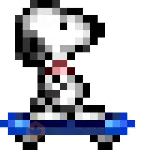 Snoopy pixel sticker 12