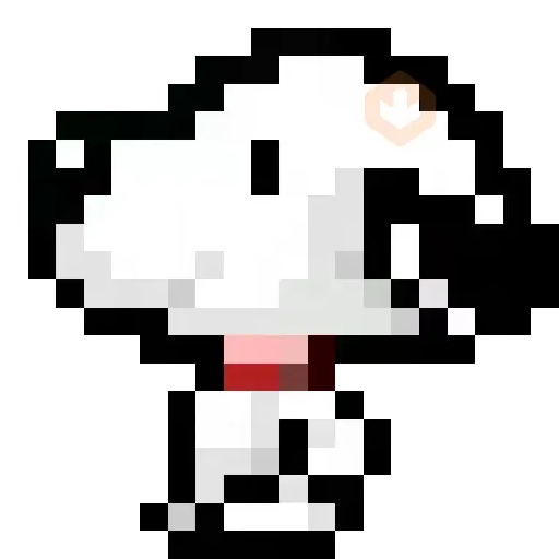 Snoopy pixel sticker 15