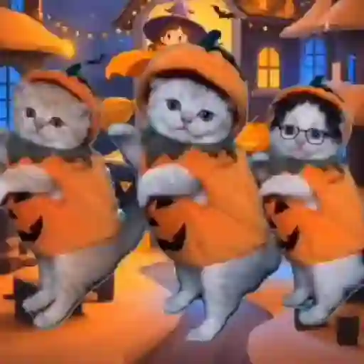 La calabaza 🎃 Gatos🐾TIKTOK 📲 sticker 12