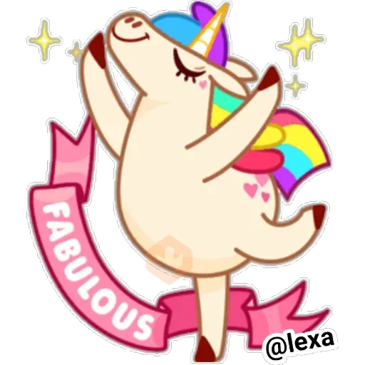 🌈Rainbow unicorn 🦄 sticker 16