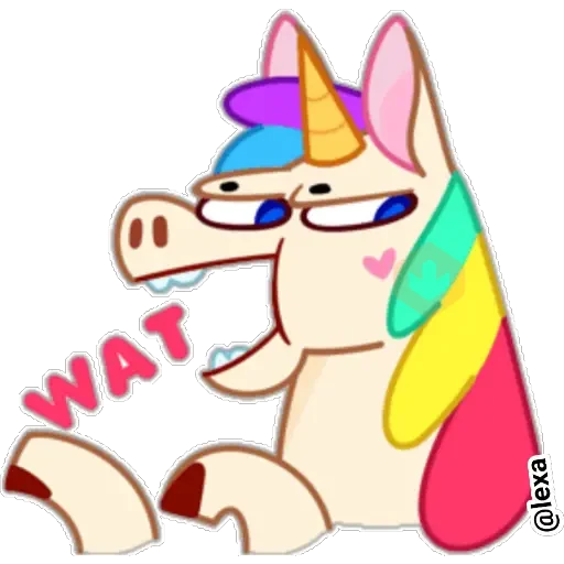 🌈Rainbow unicorn 🦄 sticker 21