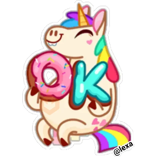 🌈Rainbow unicorn 🦄 sticker 14