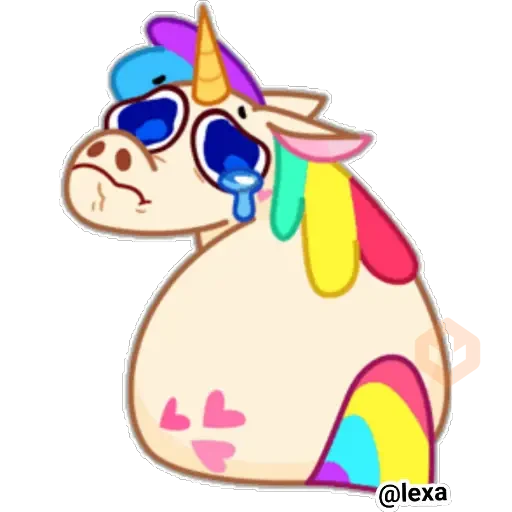 🌈Rainbow unicorn 🦄 sticker 22