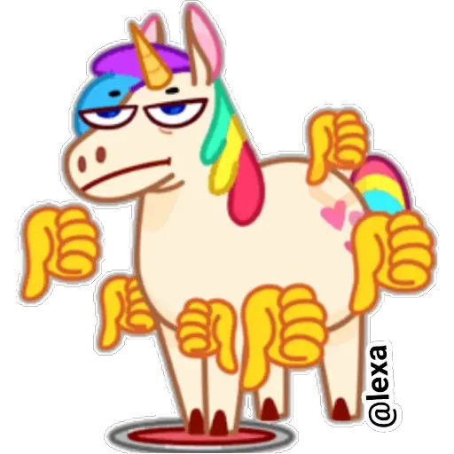 🌈Rainbow unicorn 🦄 sticker 15