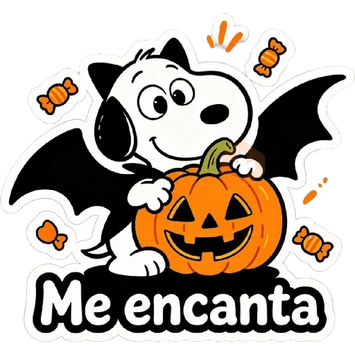 🦇🎃 Snoopy Modo Halloween 🎃🦇 sticker 11