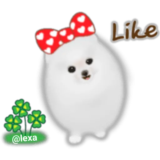 🌼WHITE baby DOG🐶 