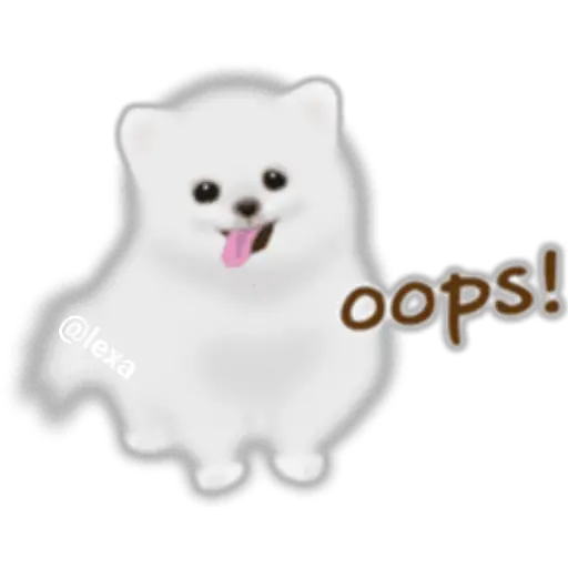 🌼WHITE baby DOG🐶 
