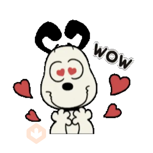 Snoopy Love 🐶🤍🖤 sticker 12