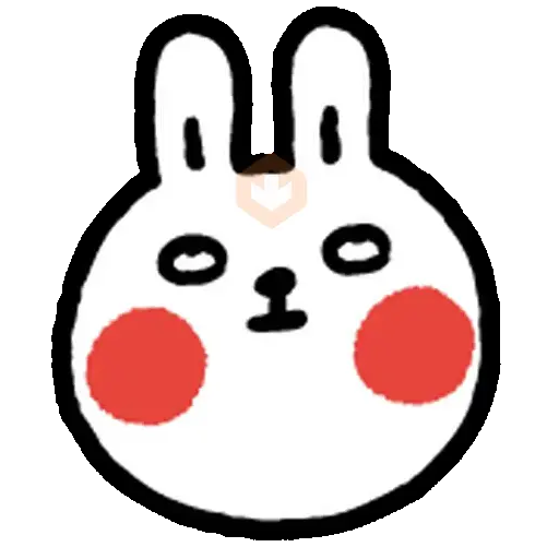 Conejo simple emoji ✨🐰 sticker 13