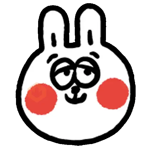 Conejo simple emoji ✨🐰 sticker 16