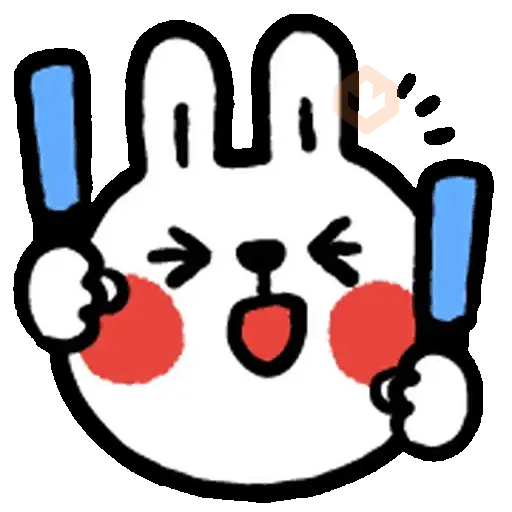 Conejo simple emoji ✨🐰 sticker 15