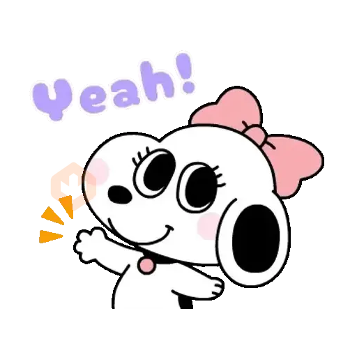 Belle🎀 Snoopy🐾 sticker 20