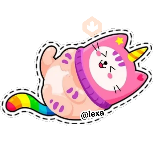 gato🐱🦄unicornio sticker 12