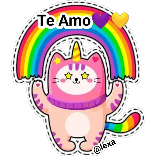 gato🐱🦄unicornio sticker 11