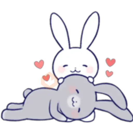 Lovey Dovey Rabbit sticker 25