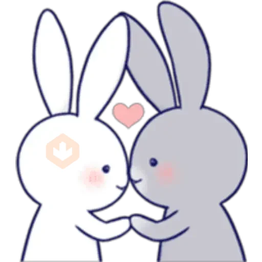 Lovey Dovey Rabbit sticker 29