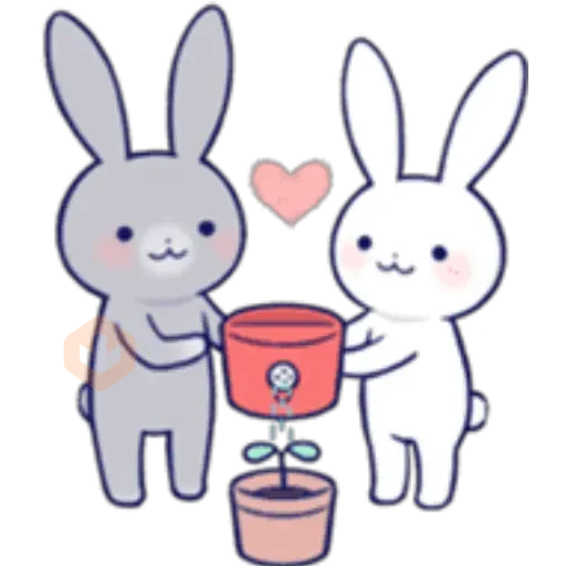 Lovey Dovey Rabbit sticker 26