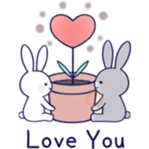 Lovey Dovey Rabbit sticker 22