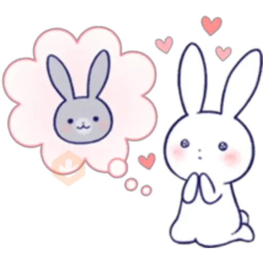 Lovey Dovey Rabbit sticker 30