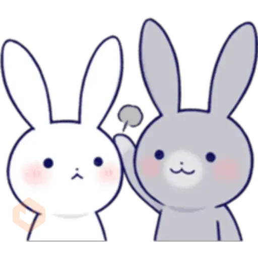 Lovey Dovey Rabbit sticker 16