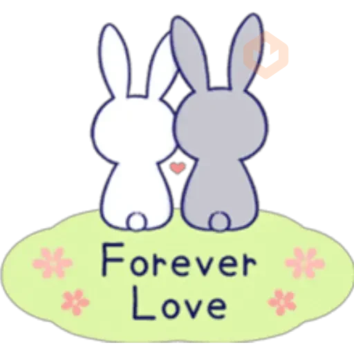 Lovey Dovey Rabbit sticker 15