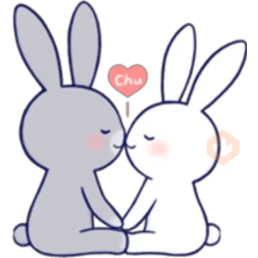 Lovey Dovey Rabbit sticker 14