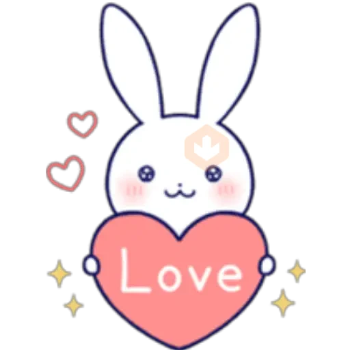 Lovey Dovey Rabbit sticker 13