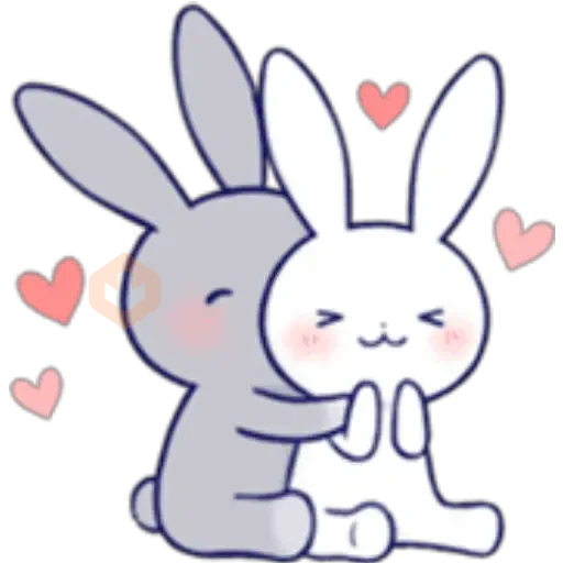 Lovey Dovey Rabbit sticker 12