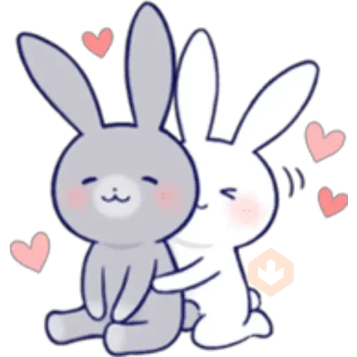 Lovey Dovey Rabbit sticker 24