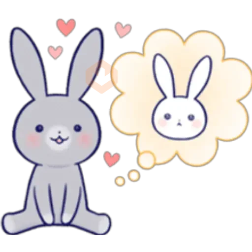 Lovey Dovey Rabbit sticker 20