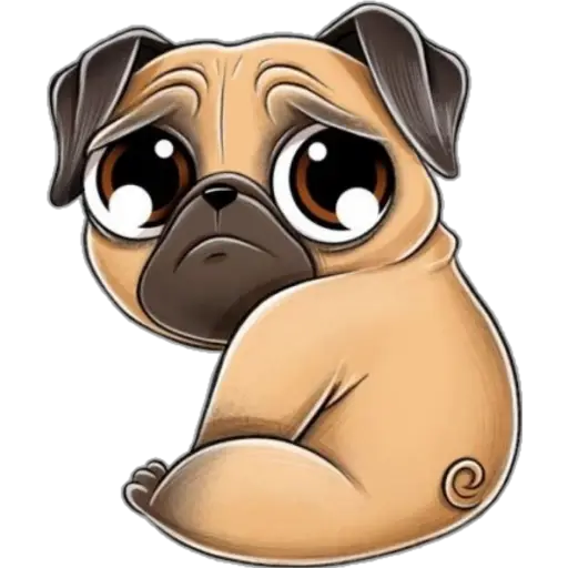 perro pug🐶❤️ 