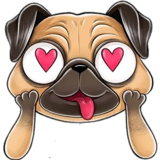 perro pug🐶❤️ 