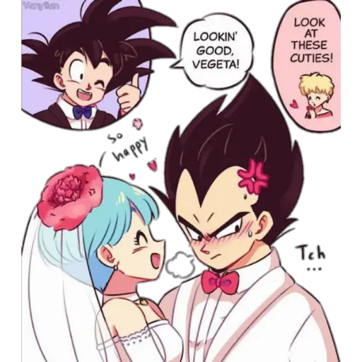 Vegeta y Bulma 