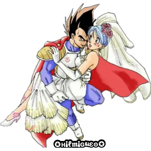 Vegeta y Bulma 