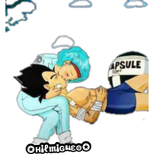 Vegeta y Bulma 
