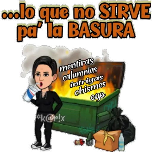 Bitmoji de Mal Humor 