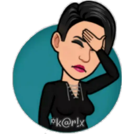 Bitmoji de Mal Humor 