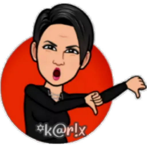 Bitmoji de Mal Humor 