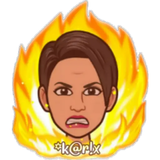 Bitmoji de Mal Humor 